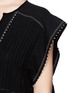 Detail View - Click To Enlarge - ISABEL MARANT - 'Raquel' ruffle layer pleat cotton crepe top