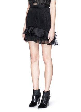 Front View - Click To Enlarge - ISABEL MARANT - 'Vendel' ruffle layer pleat organza skirt