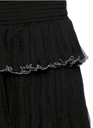 Detail View - Click To Enlarge - ISABEL MARANT - 'Waida' Fortuny pleat cotton crepe skirt