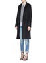 Figure View - Click To Enlarge - ISABEL MARANT - 'Carlen' slim fit wool-cashmere felt coat