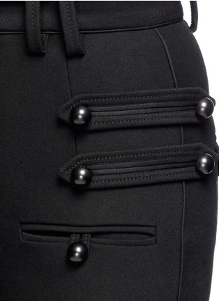 Detail View - Click To Enlarge - ISABEL MARANT - 'Lasia' button sash panel pants