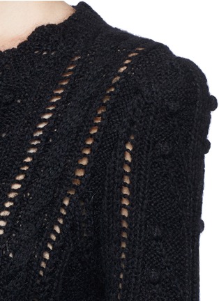 Detail View - Click To Enlarge - ISABEL MARANT - 'Gracie' Irish cable knit wool sweater