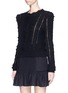 Front View - Click To Enlarge - ISABEL MARANT - 'Gracie' Irish cable knit wool sweater