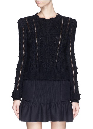 Main View - Click To Enlarge - ISABEL MARANT - 'Gracie' Irish cable knit wool sweater