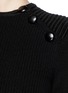 Detail View - Click To Enlarge - ISABEL MARANT - 'Huston' dense cotton knit cropped sweater