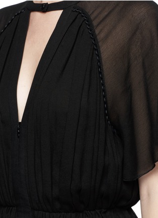 Detail View - Click To Enlarge - ISABEL MARANT - 'Retra' ruched waist cotton crepe dress