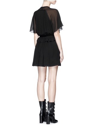 Back View - Click To Enlarge - ISABEL MARANT - 'Retra' ruched waist cotton crepe dress