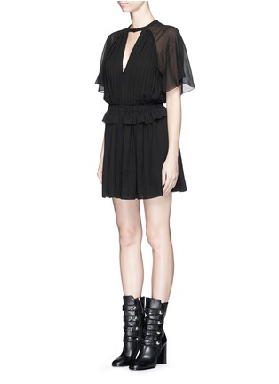Front View - Click To Enlarge - ISABEL MARANT - 'Retra' ruched waist cotton crepe dress