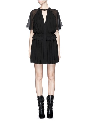 Main View - Click To Enlarge - ISABEL MARANT - 'Retra' ruched waist cotton crepe dress