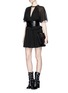 Figure View - Click To Enlarge - ISABEL MARANT - 'Retra' ruched waist cotton crepe dress