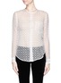 Main View - Click To Enlarge - ISABEL MARANT - 'Vickem' flower embroidery silk organza blouse