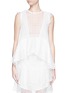 Main View - Click To Enlarge - ISABEL MARANT - 'Vatelle' flower embroidery silk organza ruffle top