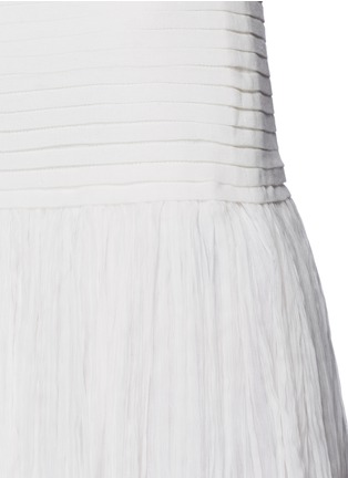 Detail View - Click To Enlarge - ISABEL MARANT - 'Will' pleat waist plissé chiffon mini skirt