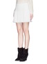 Front View - Click To Enlarge - ISABEL MARANT - 'Will' pleat waist plissé chiffon mini skirt