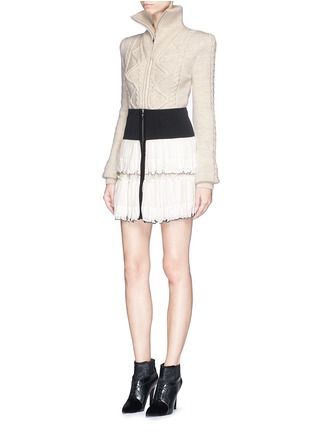 Figure View - Click To Enlarge - ISABEL MARANT - 'Roscoe' two-way pleat skirt