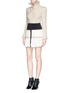 Figure View - Click To Enlarge - ISABEL MARANT - 'Roscoe' two-way pleat skirt