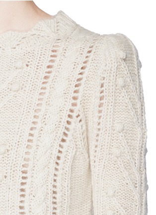 Detail View - Click To Enlarge - ISABEL MARANT - 'Gracie' Irish cable knit sweater