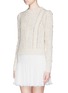 Front View - Click To Enlarge - ISABEL MARANT - 'Gracie' Irish cable knit sweater