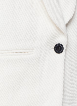 Detail View - Click To Enlarge - ISABEL MARANT - 'Haylee' ribbon back linen-wool jacket