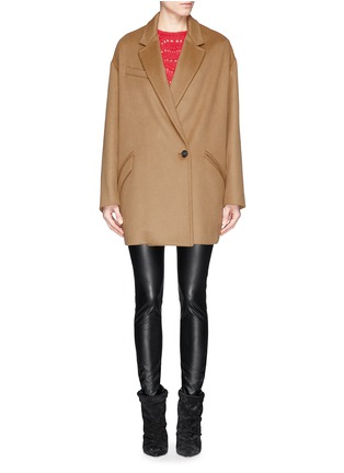 Main View - Click To Enlarge - ISABEL MARANT - 'Celest' oversize wool-cashmere coat