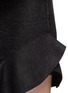 Detail View - Click To Enlarge - ISABEL MARANT - 'Frye' fine stripe neoprene flounce hem skirt