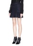 Front View - Click To Enlarge - ISABEL MARANT - 'Kern' pleat front wool felt flare skirt