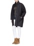 Figure View - Click To Enlarge - ISABEL MARANT - 'Faryl' double faced neoprene coat