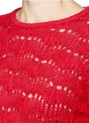 Detail View - Click To Enlarge - ISABEL MARANT - 'Guetty' eyelet knit sweater