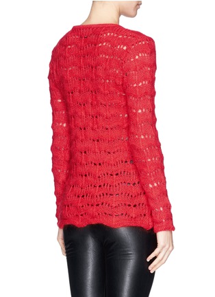 Back View - Click To Enlarge - ISABEL MARANT - 'Guetty' eyelet knit sweater