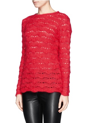 Front View - Click To Enlarge - ISABEL MARANT - 'Guetty' eyelet knit sweater