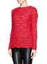 Front View - Click To Enlarge - ISABEL MARANT - 'Guetty' eyelet knit sweater