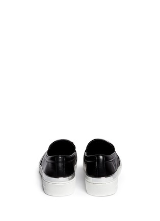 Back View - Click To Enlarge - MICHAEL KORS - 'Kyle' colourblock snake effect leather slip-ons