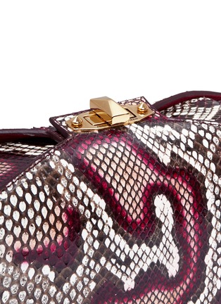 Detail View - Click To Enlarge - ALEXANDER MCQUEEN - 'The Box Bag' in python leather