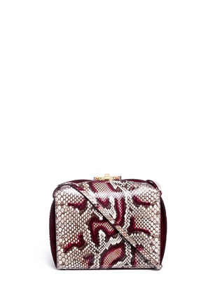 Main View - Click To Enlarge - ALEXANDER MCQUEEN - 'The Box Bag' in python leather