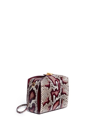 Figure View - Click To Enlarge - ALEXANDER MCQUEEN - 'The Box Bag' in python leather