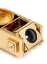 Detail View - Click To Enlarge - ALEXANDER MCQUEEN - Tiger Eye stone sphere cube stud ring