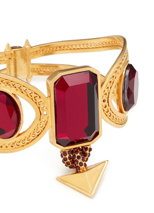 Detail View - Click To Enlarge - ALEXANDER MCQUEEN - Jewel punk bangle