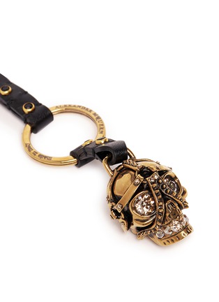 Detail View - Click To Enlarge - ALEXANDER MCQUEEN - Brass harness skull keyring