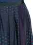 Detail View - Click To Enlarge - SACAI LUCK - Heart print inverted pleat midi skirt