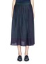 Main View - Click To Enlarge - SACAI LUCK - Heart print inverted pleat midi skirt
