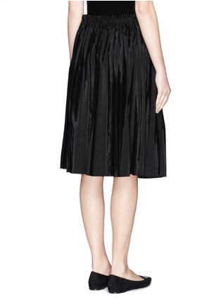 Back View - Click To Enlarge - VICTORIA, VICTORIA BECKHAM - Washed taffeta drawstring pleat skirt