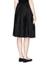 Back View - Click To Enlarge - VICTORIA, VICTORIA BECKHAM - Washed taffeta drawstring pleat skirt
