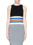 Main View - Click To Enlarge - TANYA TAYLOR - 'Mona' stripe cropped tank top