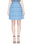 Main View - Click To Enlarge - TANYA TAYLOR - 'Florence' micro floral print cotton skater skirt