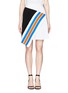 Main View - Click To Enlarge - TANYA TAYLOR - 'Mackenzie' stripe mock wrap skirt