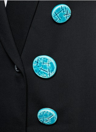 Detail View - Click To Enlarge - ELLERY - 'Alabama' ceramic button coat dress