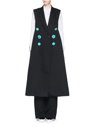 Main View - Click To Enlarge - ELLERY - 'Alabama' ceramic button coat dress