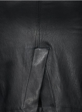 Detail View - Click To Enlarge - HELMUT LANG - Leather pencil skirt