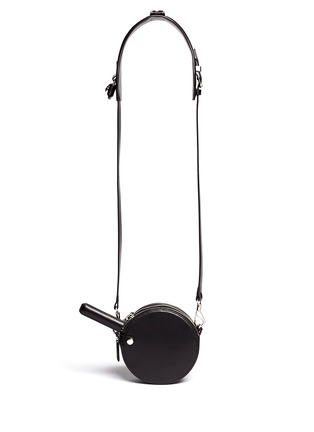 Back View - Click To Enlarge - ALEXANDER WANG - 'Runway Canteen' round leather shoulder bag