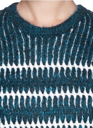 Detail View - Click To Enlarge - ALEXANDER WANG - Mohair-wool stripe sweater